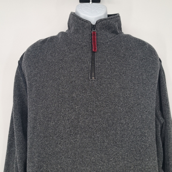 Robert Graham Quarter Zip Pop Over Sweater Size Large - Picture 2 of 8